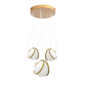 Lampa APP1090-3 CP GOLD WHITE