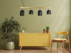 Lampă de tavan APP1031-4CP Black - Img 4