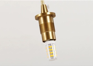 Lampă de tavan din cristal neagra APP588-3CPR - Img 3