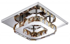 Lampă de tavan pătrată de cristal Plafond Glamour 8W APP405-C
