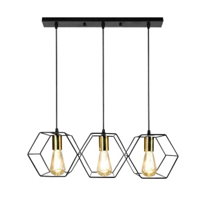 Lampă suspendată APP1132-3CP Black Gold