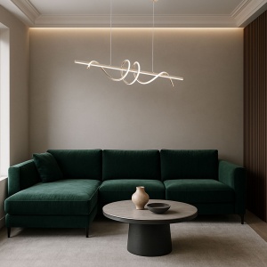 Lampă suspendată LED G065-CP Gold - Img 2