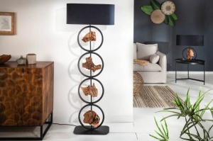 LAMPADAR ELEMENTS 147 CM DIN LEMN DE SALCAM SI BUMBAC COD 40398 - Img 2