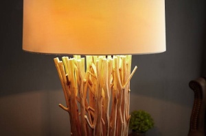 LAMPADAR EUPHORIA 175 CM ALB/NATURAL COD 20697 DESIGN RUSTIC - Img 3
