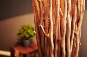 LAMPADAR EUPHORIA 175 CM ALB/NATURAL COD 20697 DESIGN RUSTIC - Img 5
