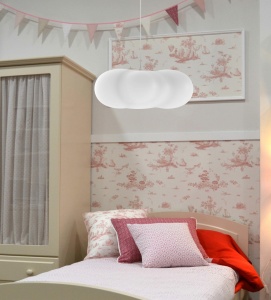 LAMPADAR EXTERIOR ILUMINAT ALB CLAUDY HANG STIL MODERN B2