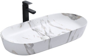 LAVOAR REA CLEO LAVA, 81 CM, DIN CERAMICĂ, MONTAJ DE BLAT, CALITATE SUPERIOARA, REA