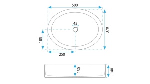 LAVOAR REA FONDA, ALB, 50 CM, DIN CERAMICA, CALITATE SUPERIOARA - Img 5