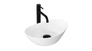 LAVOAR REA KATE, ALB, 36,5 CM, DIN CERAMICA, CALITATE SUPERIOARA - Img 5