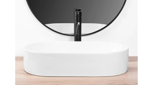 LAVOAR REA LAYLA, ALB, 53 CM, DIN CERAMICA, CALITATE SUPERIOARA - Img 2
