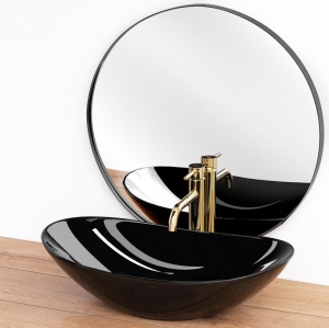 LAVOAR REA ROYAL, NEGRU, 60,5 CM, DIN CERAMICA, CALITATE SUPERIOARA