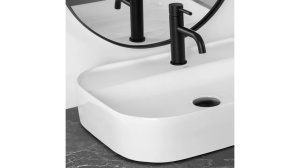 LAVOAR REA VERONA, ALB, 65 CM, DIN CERAMICA, CALITATE SUPERIOARA - Img 3