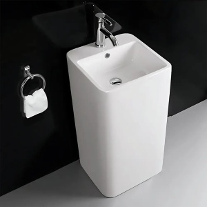 LAVOAR STATIV CALANI FRIDA, 81 CM, ALB, DIN CERAMICA, CALITATE SUPERIOARA