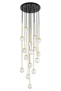 LUSTRA CANNON DISC 16, AURIU-CUPRU/ALB, DIN METAL, STIL MODERN