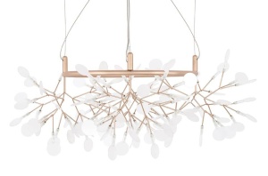 LUSTRA CU LED, FLORA 80, DIN METAL, CUPRU, STIL MODERN, B2 - Img 2