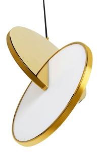 LUSTRA CU LED-URI DISCO, AURIE, DIN OTEL LUSTRUIT, STIL MODERN - Img 3