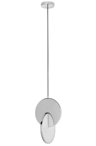 LUSTRA CU LED-URI DISCO, CROM, DIN OTEL LUSTRUIT, STIL MODERN - Img 4