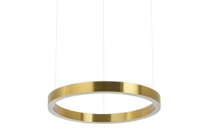 LUSTRA CU LED-URI RING SLIM 40, AURIU, DIN METAL, STIL MODERN