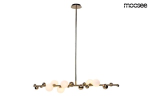 LUSTRA CU LED-URI,VALENTINO, AURIU, DIN METAL SI STICLA, STIL MODERN, B2