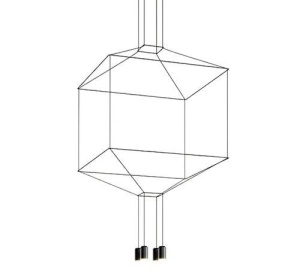LUSTRA FLUSSO 4,NEAGRA, CONFECTIONATA DIN METAL, STIL MODERN