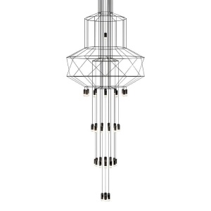 LUSTRA FLUSSO 43, CONFECTIONATA DIN METAL, NEAGRA, STIL INDUSTRIAL