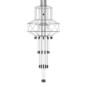 LUSTRA FLUSSO 43 GRANDE, CONFECTIONATA DIN METAL, NEAGRA, STIL INDUSTRIAL