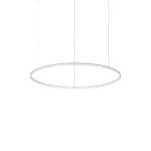 LUSTRA HULAHOOP SP D061, ALB, DIN METAL, STIL MODERN