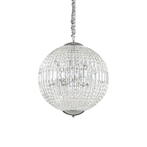 LUSTRA LUXOR SP8, CROM, DIN CRISTAL, STIL MODERN