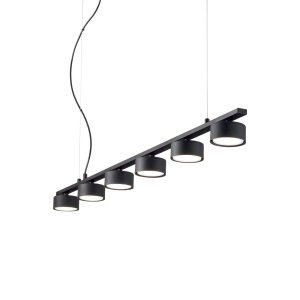 LUSTRA MINOR SP6 LINEAR, NEGRU, DIN METAL, STIL MODERN
