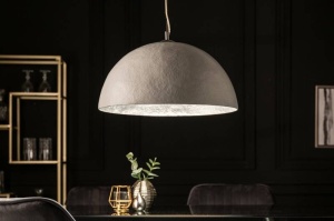 LUSTRA MODERNA 50CM, GLOW , COD 13209, STIL MODERN, REALIZATA DIN METAL IN ALB/ARGINTIU