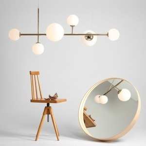 LUSTRA MODERNA, BALIA COD 1039K30, DIN METAL SI GLOBURI STICLA, ALDEX