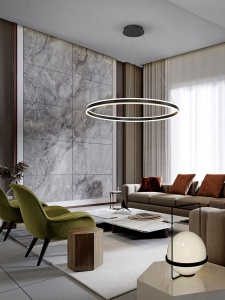 LUSTRA/PLAFONIERA HELIA, 100 CM, NEGRU MAT/OPAL, DIN METAL, ALUMINIU SI ACRIL, STIL MODERN