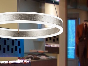 LUSTRA/PLAFONIERA HELIA, 50 CM, CROM/OPAL, DIN METAL, ALUMINIU SI ACRIL, STIL MODERN - Img 3