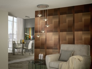 LUSTRA/PLAFONIERA SURIA, 43 CM, CROM/TRANSPARENT, DIN METAL SI STICLA, STIL MODERN