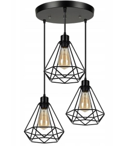 LUSTRA RENO 180986A, 28x20 cm, NEGRU, DIN OTEL DE INALTA CALITATE, STIL MODERN, TU