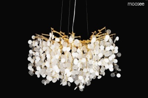 LUSTRA RIVIERA 60 AURIE, CONFECTIONATA DIN METAL SI ACRIL, STIL MODERN - Img 3
