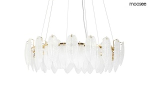 LUSTRA ROCH 80 GOLD, CONFECTIONATA DIN METAL SI STICLA, STIL MODERN