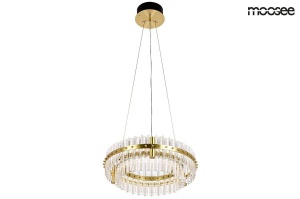LUSTRA SATURNUS, AURIE 47 DUO, DIN OTEL SI CRISTAL, STIL MODERN