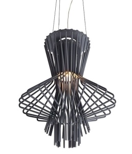 LUSTRA STRAW, GRI, CONFECTIONATA DIN OTEL CARBON, STIL MODERN