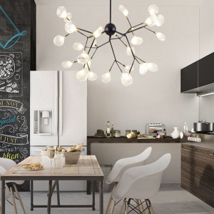 LUSTRA, TREE APP590-CP, 39X60 cm, NEGRU, DIN OTEL SI STICLA, STIL MODERN, TU - Img 7