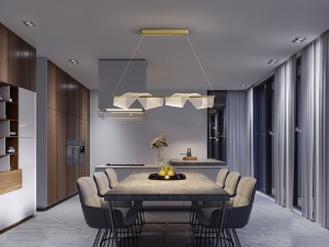 LUSTRA VELAS SCHULLER, 100 CM, AURIU MAT/OPAL, DIN METAL SI METACRILAT MICROIMPRIMAT, STIL MODERN