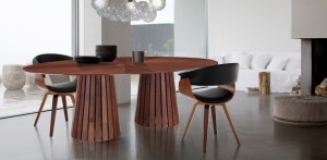 MASA DE BIROU/DINING, DE LUX, VOLGA NUC 190CM, DIN LEMN MASIV SI MDF, ARTIM GROUP SELECTION - Img 6