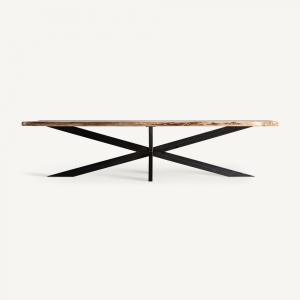 MASA DEOSEBITA, VIBORG 320CM, DIN LEMN DE SALCAM SI METAL, NATUR/NEGRU, ARTIM GROUP SELECTION