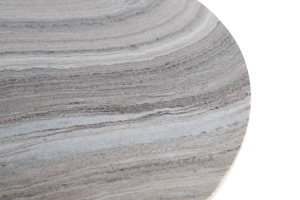MASA DINING 120CM, MARMURA/MARO, BLAT DIN MARMURA SI SUPORT DIN METAL, DESIGN EXTRAVAGANT - Img 3