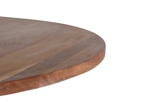 MASA DINING 150CM, MARO/NEGRU, LEMN MASIV DE ACACIA SI METAL, GINER Y COLOMER - Img 4