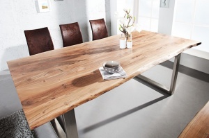 MASA DINING 200CM DIN LEMN MASIV MAMMUT 35944 DESIGN VINTAGE/INDUSTRIAL