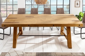 MASA DINING, FINCA 240CM, DIN LEMN DE PIN SI METAL, DESIGN RUSTIC, ARTIM GROUP SELECTION