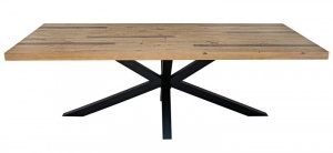 MASA DINING, GALAXY, 240CM, DIN LEMN MASIV PIN NATURAL, COD 40658, STIL INDUSTRIAL