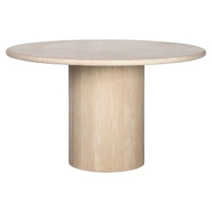 MASA DINING REINASSANCE 130Ø, BEJ, 8675, CONFECTIONATA DIN TRAVERTIN ITALIAN ORGANIC, METAL SI MDF, RICHMOND INTERIORS