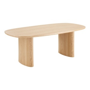 MASA DINING SERRA 110x210x75 cm, REALIZATA DIN LEMN DE FRASIN SI MDF, CULOARE NATUR, HOUSE NORDIC